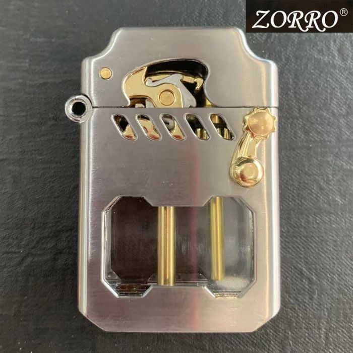 Зажигалка бензиновая ZORRO цвет Silver