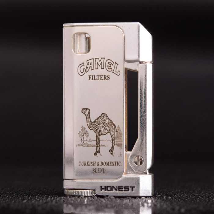 Зажигалка HONEST бензиновая Camel цвет Silver
