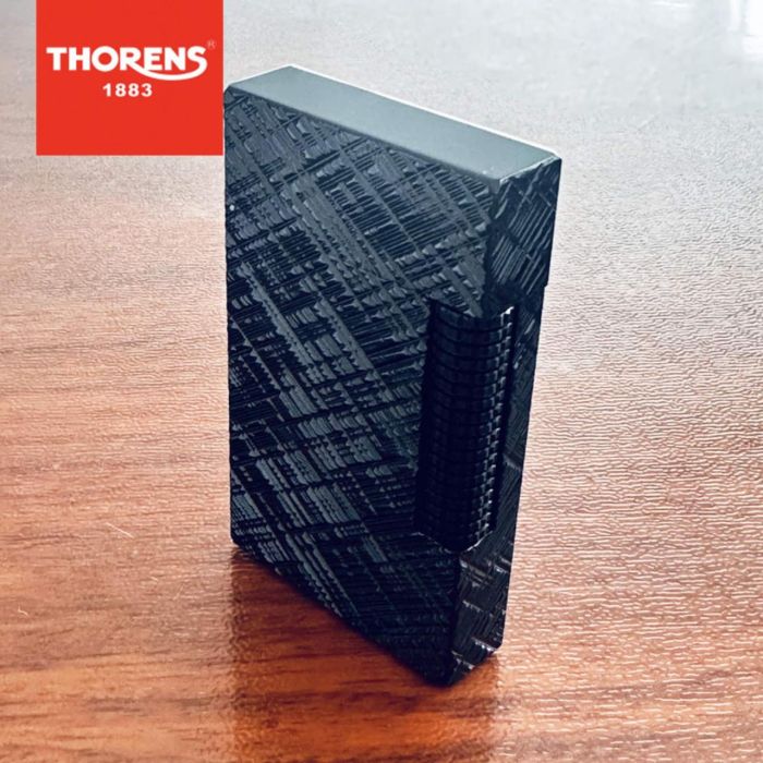 Стильная газовая зажигалка Thorens цвет черный