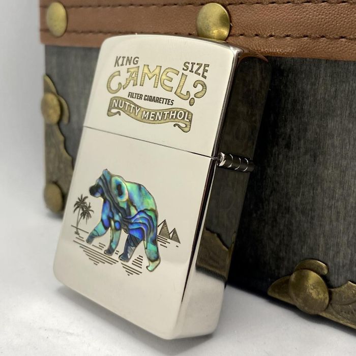 Бензинова запальничка Zorro "Camel Перламутр"