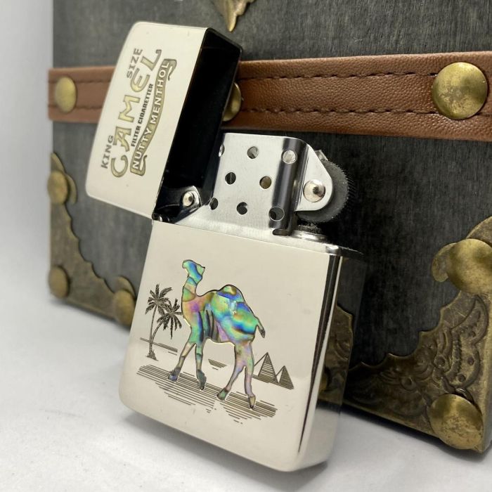 Бензинова запальничка Zorro "Camel Перламутр"