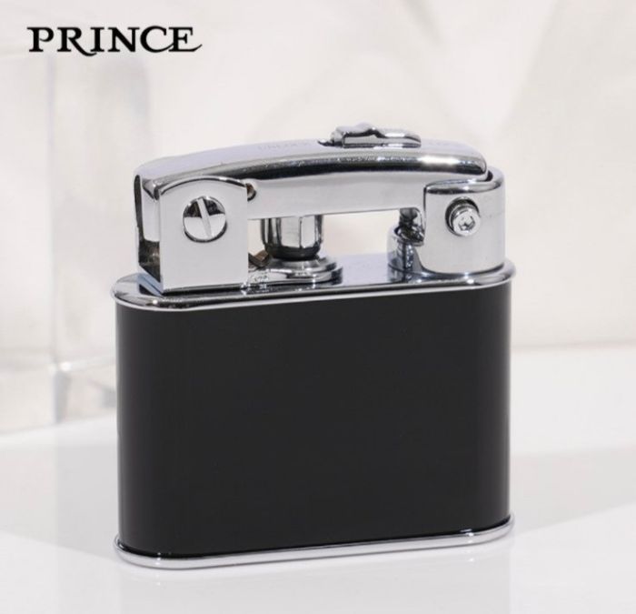 Бензиновая зажигалка Prince "Графитный Хром" (Graphite Chrome)
