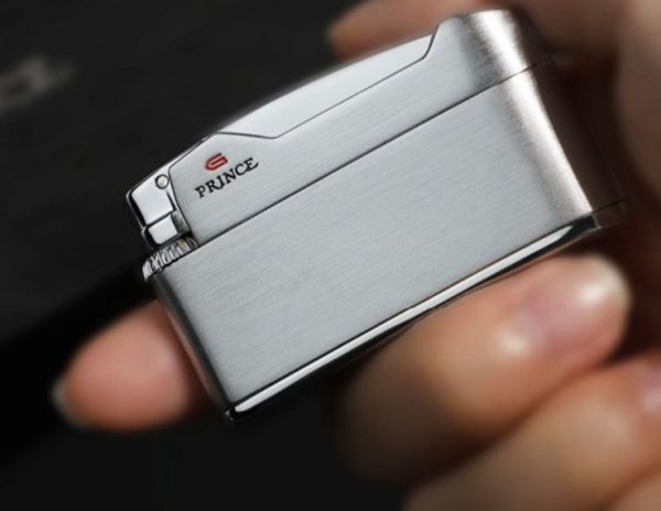 Газовая зажигалка Prince Brushed Silver (Принц Матовый Серебряный)