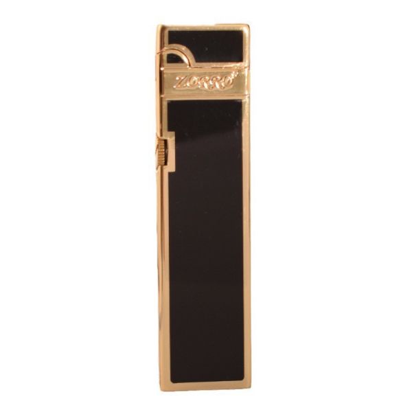 Бензиновая Зажигалка ZORRO Slim (Тонка) в черном цвете