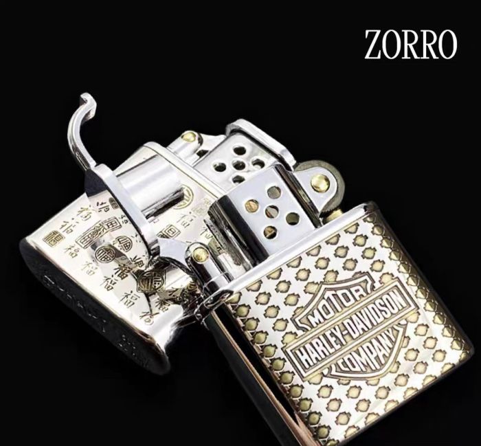 Бензиновая зажигалка ZORRO в стиле HARLEY-DAVIDSON