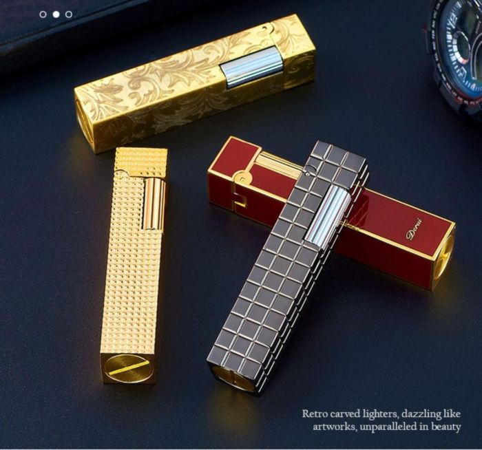 Бензиновая Зажигалка Derui (Модель с Гравировками)