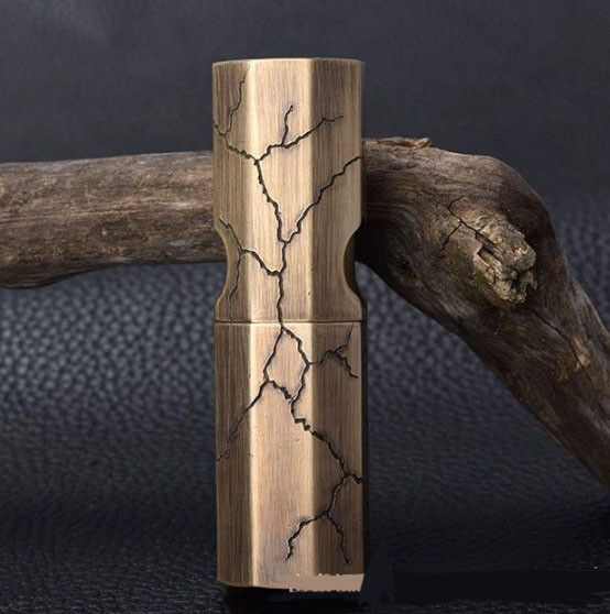 Бензиновая Зажигалка KOJI "Трищины Старого Золотая"