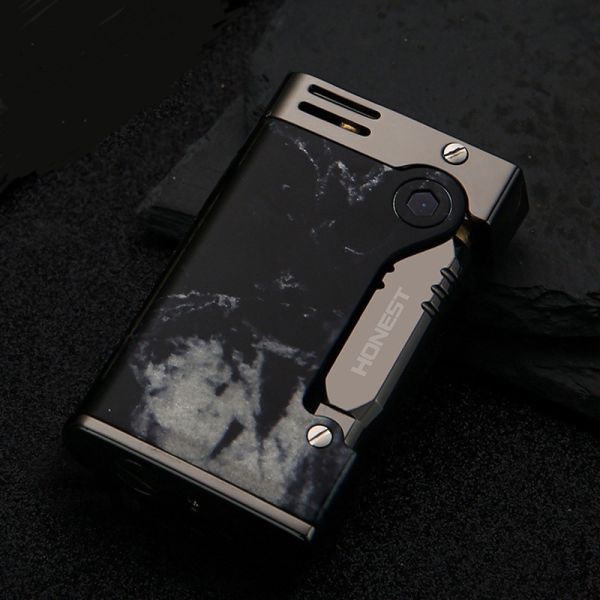 Бензиновая зажигалка Honest: Black Marble (Черный Мрамор)