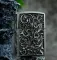 Бензиновая зажигалка Zorro "Antique Brass" с художественной гравировкой Серебриста