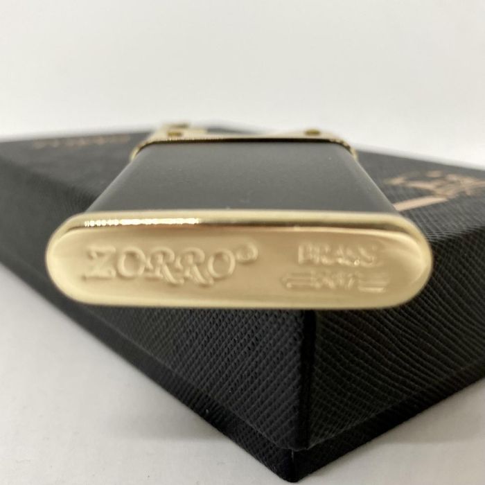 Бензинова запальничка Zorro "Slim Vintage" Black & Gold