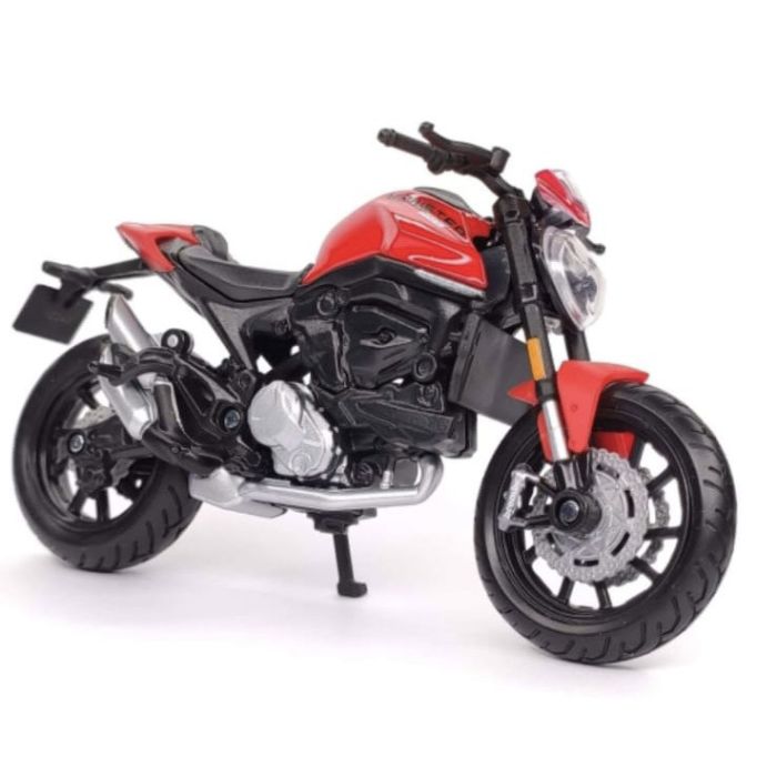 Коллекционная модель мотоцикла Maisto Ducati Monster (Масштаб 1:18) ярко красный цвет