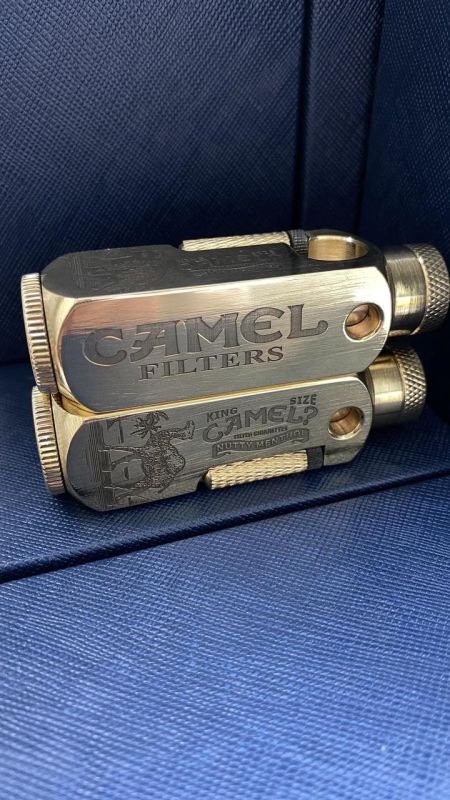 Зажигалка бензиновая  модель CAMEL с медведем