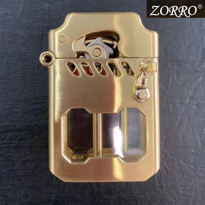 Зажигалка бензиновая ZORRO цвет Gold