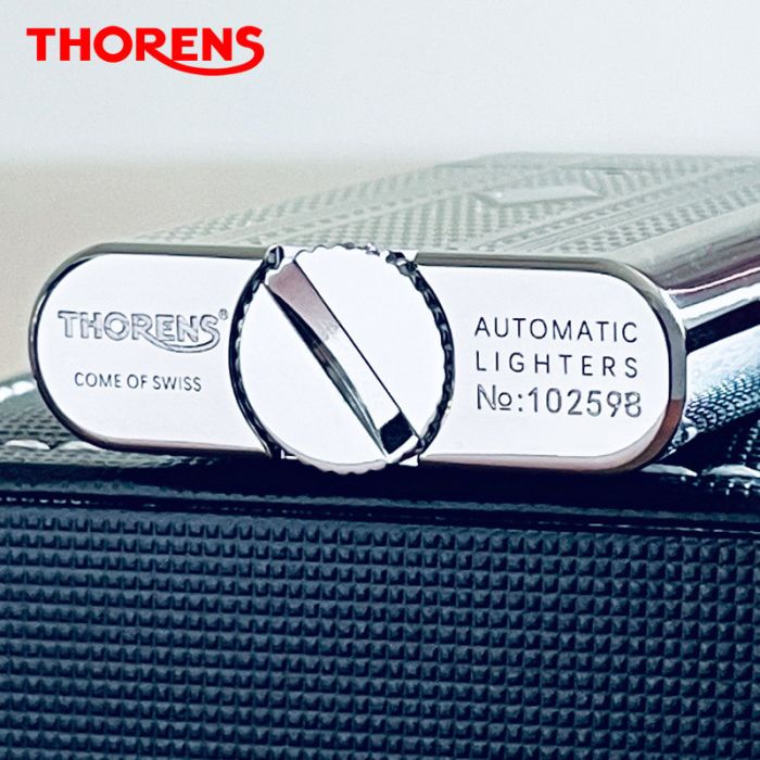 Элегантная бензиновая зажигалка Thorens из стали