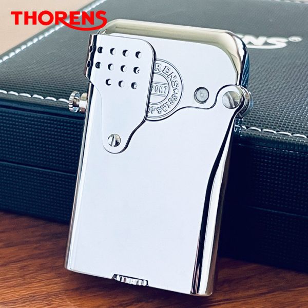 Элегантная бензиновая зажигалка Thorens из стали