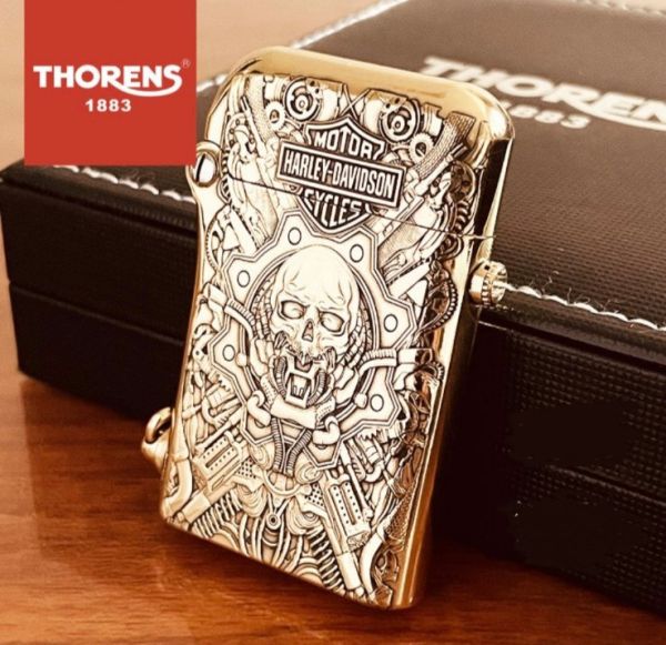 Бензиновая Зажигалка Thorens "Harley-Davidson: Механический Череп"