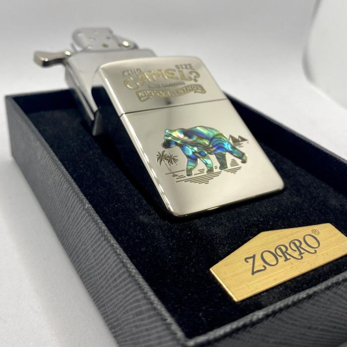 Бензинова запальничка Zorro "Camel Перламутр"