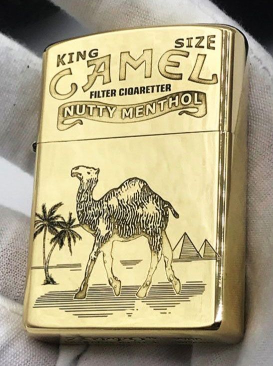 Бензиновая зажигалка Zorro "Золотой Верблюд" (Camel King)