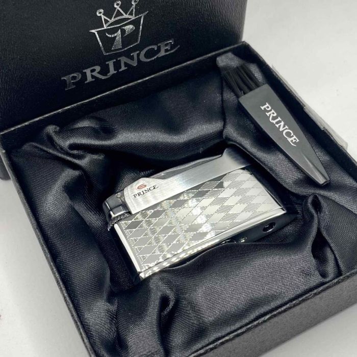 Газовая зажигалка Prince micro 88e "Silver Grid" ( Серебряная Сетка)