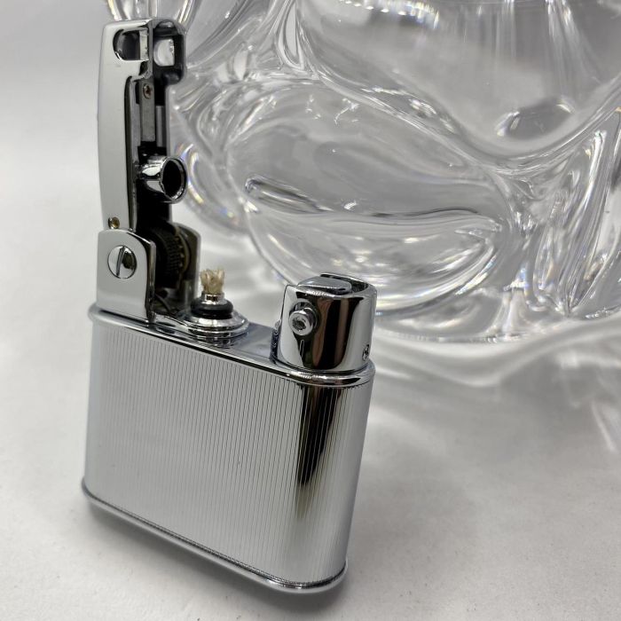 Бензиновая зажигалка Prince "Silver Rib" (Серебряное Ребро)