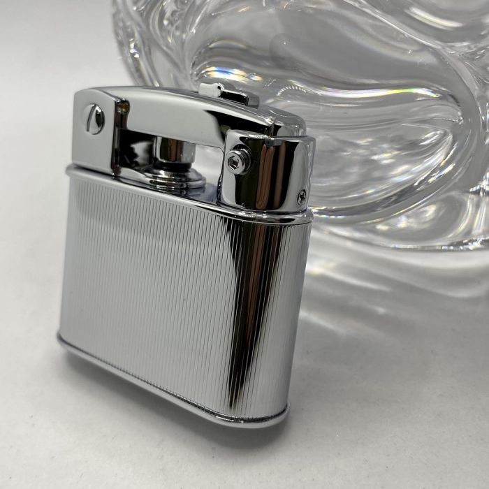 Бензиновая зажигалка Prince "Silver Rib" (Серебряное Ребро)