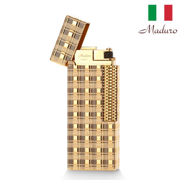Газовая зажигалка Maduro "Gold Plaid"