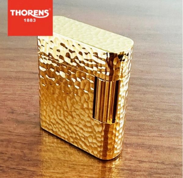 Зажигалка газовая Thorens (Золото/Кованая Фактура)