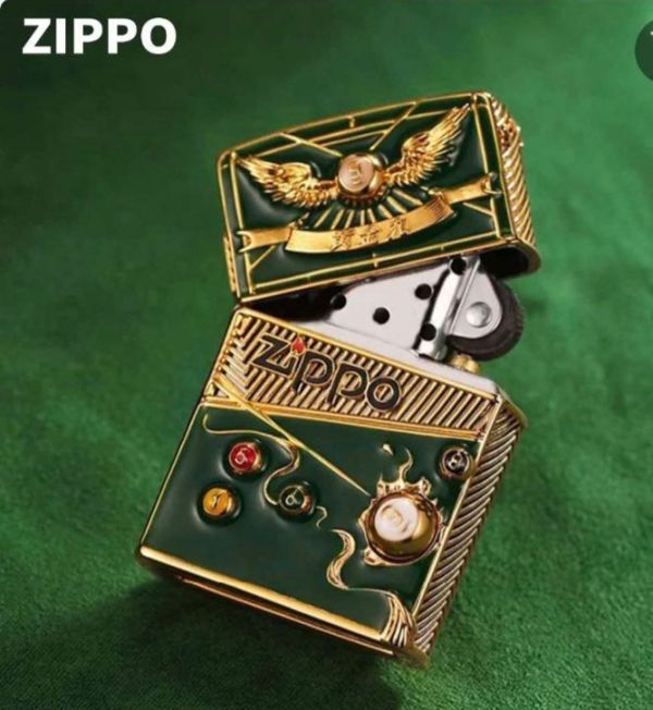 Коллекционная зажигалка Zippo Бильярд "Golden Billiards Edition" (Deep Green & Gold)