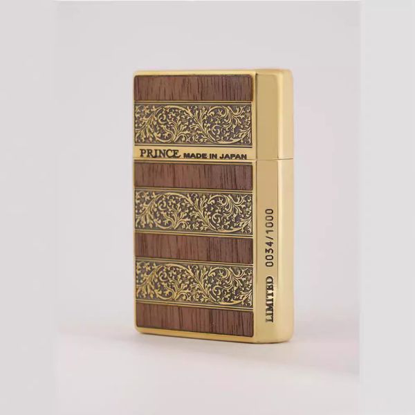Бензинова запальничка Prince — Limited Edition (Japan) Gold