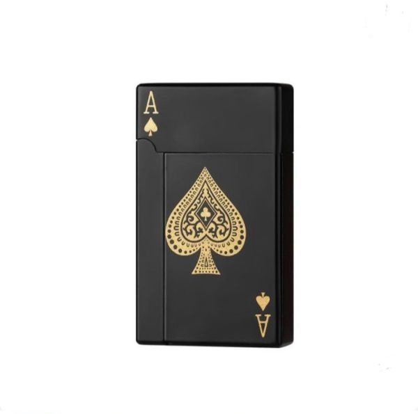 Газовая зажигалка «Ace of Spades» (Туз Пик) - Gold & Black Edition