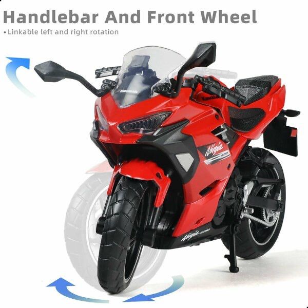 Коллекционная модель мотоцикла CCA 1:12 Kawasaki Ninja 400 (Red) Красный