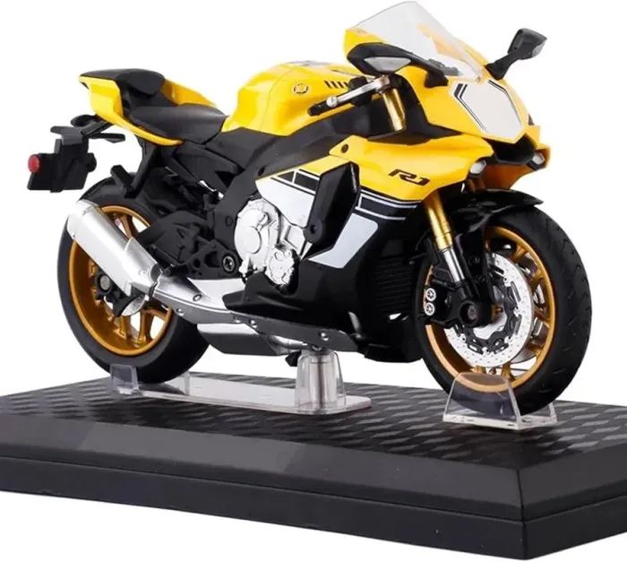 Масштабна модель мотоцикла Yamaha YZF-R1 (1:12), Yellow/Black, CCA