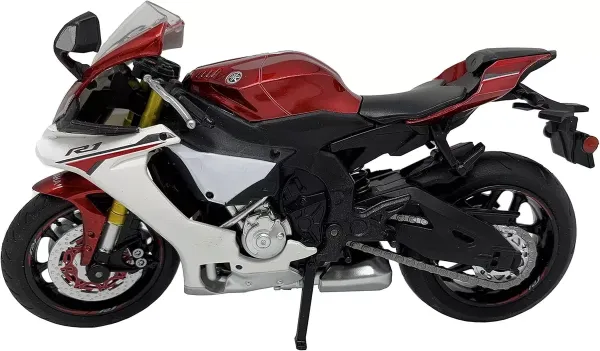Коллекционная масштабная модель мотоцикла Yamaha YZF-R1 (1:12) - Красный металлик