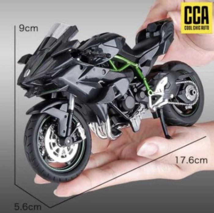 Коллекционная масштабная модель мотоцикла Kawasaki Ninja H2 R (1:12)