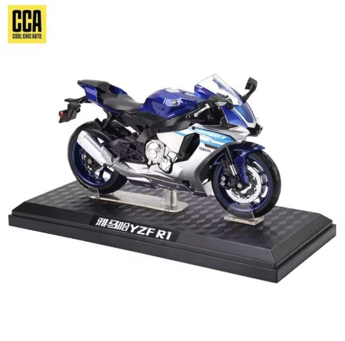 Коллекционная масштабная модель мотоцикла Yamaha YZF-R1 (1:12) - Синий