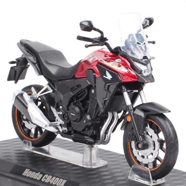 Коллекционная масштабная модель мотоцикла Honda CB400X Touring (1:12) - Красный