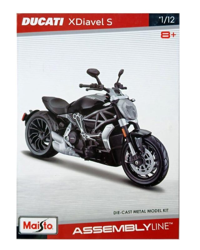 Сборный набор мотоцикла Ducati XDiavel S (1:12) от Maisto – серия Assembly Line