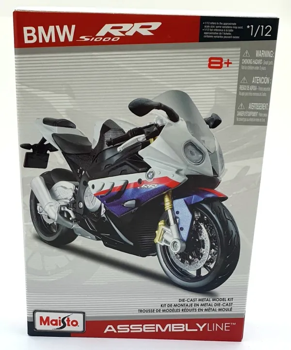 Сборная модель мотоцикла Maisto BMW S1000 RR (1:12) - Серия Assembly Line