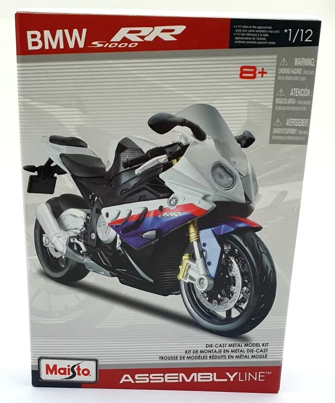 Сборная модель мотоцикла Maisto BMW S1000 RR (1:12) - Серия Assembly Line