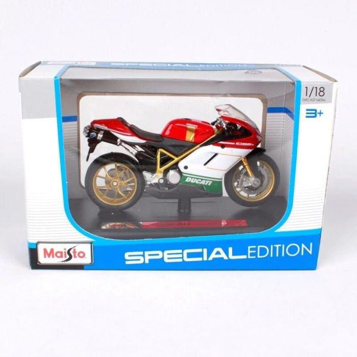 Коллекционная модель мотоцикла Maisto Ducati 1098 S Tricolore (1:18)