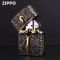 Бензиновая зажигалка Zippo Armor Custom "Golden Cross" (Золотой Крест) с глубокой гравировкой в подарочной коробке