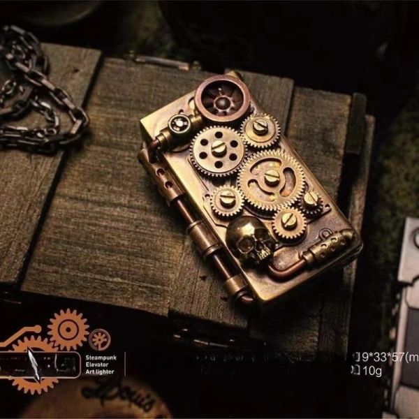 Бензиновая зажигалка Zorro в стиле стимпанк «Steampunk Elevator»