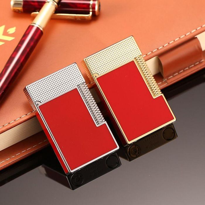 Премиальная газовая зажигалка Maduro (Red & Gold) с фирменным кликом