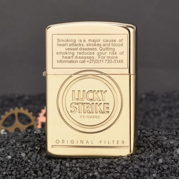 Бензинова латунна запальничка Zorro «Lucky Strike Original Filter»