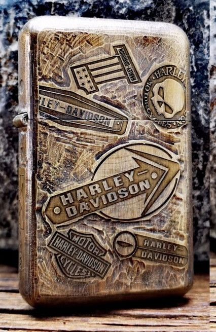 Бензиновая латунная зажигалка Zorro 790 «Harley-Davidson» (Колекционная серия Upgrade)