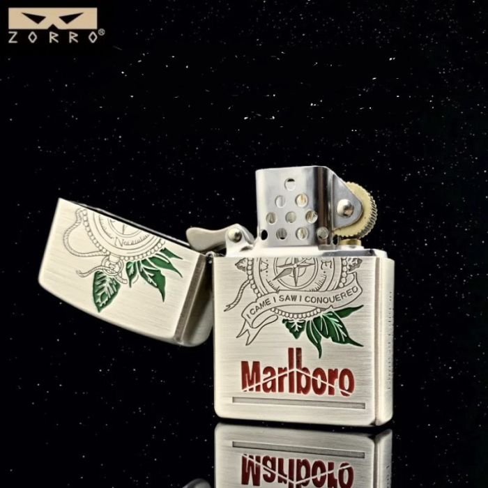 Бензиновая зажигалка Zorro "Marlboro - I Came, I Saw, I Conquerered" Limited Edition (Колекционная серия)