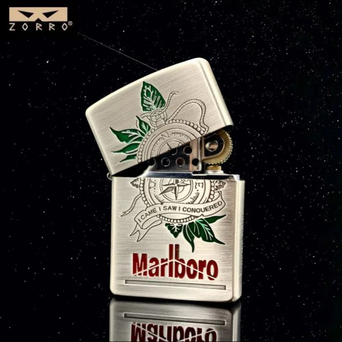 Бензиновая зажигалка Zorro "Marlboro - I Came, I Saw, I Conquerered" Limited Edition (Колекционная серия)