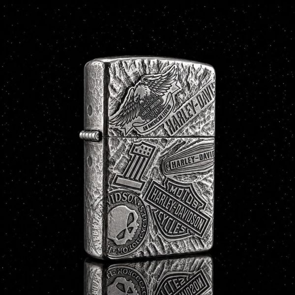 Бензинова запальничка Zorro "Harley-Davidson Edition" (Cupro Nickel, 2026)